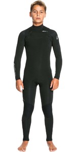2023 Quiksilver Boys Everyday Sessions 4/3mm Chest Zip Wetsuit EQBW103094 - Black
